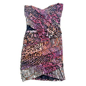 Jealous Tomato Strapless Maxi Dress Size M Peek-a-boo side